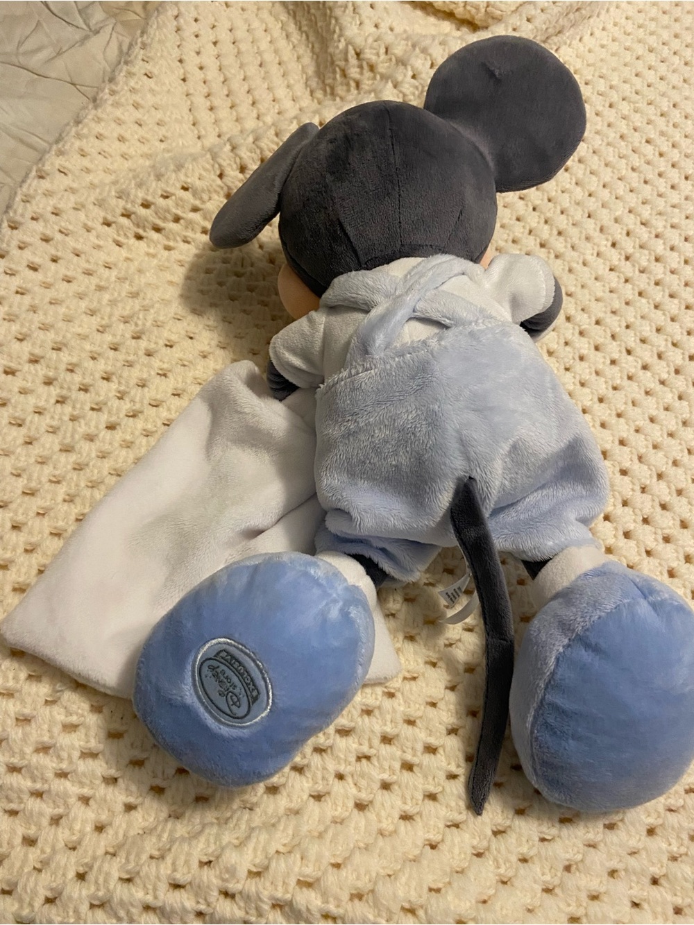 Disney Mickey Mouse Plush in Light Blue and Black - Picture 2 of 6